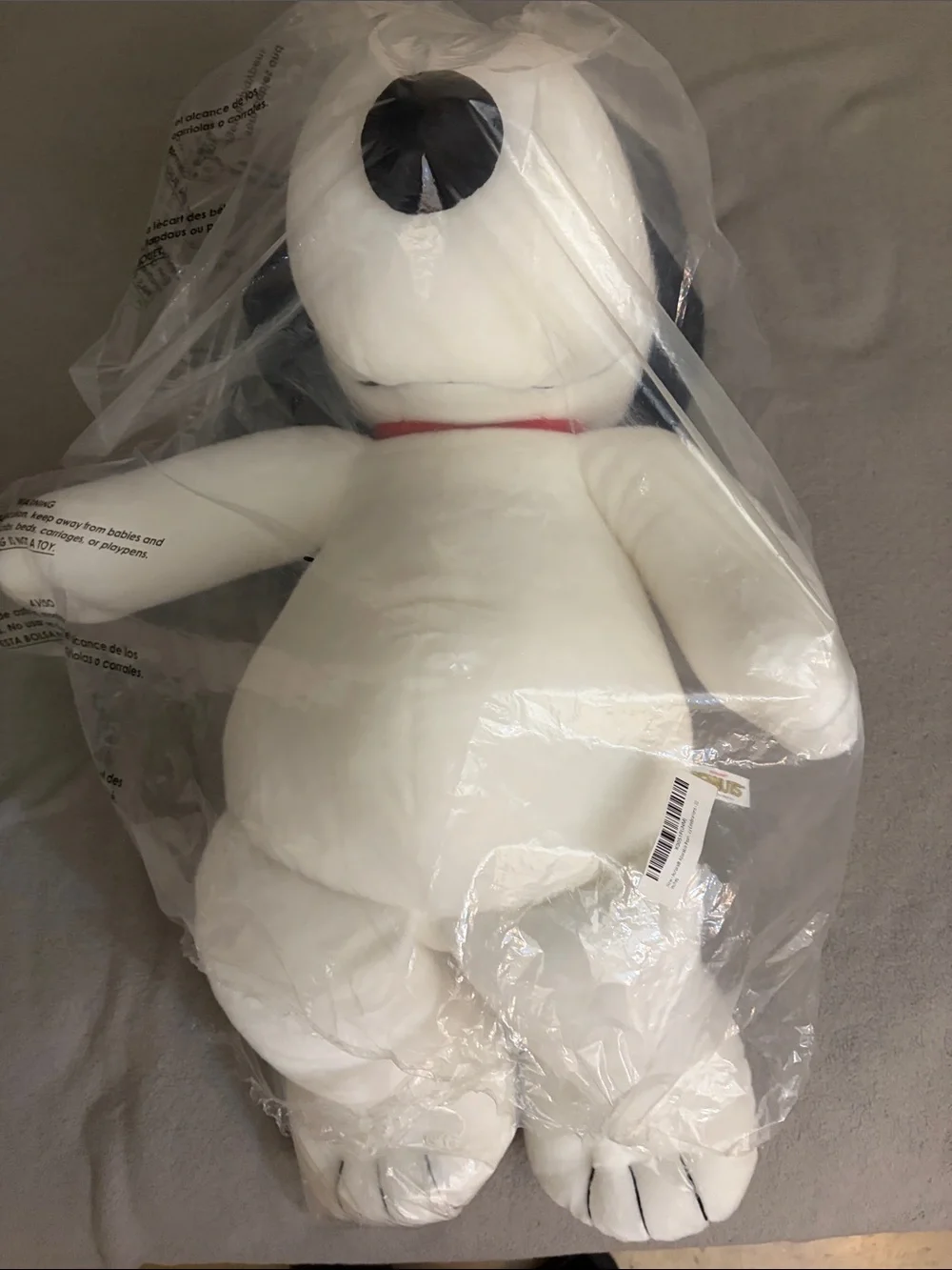 Aurora Peanuts Snoopy Plush Dog Toy - White & Black